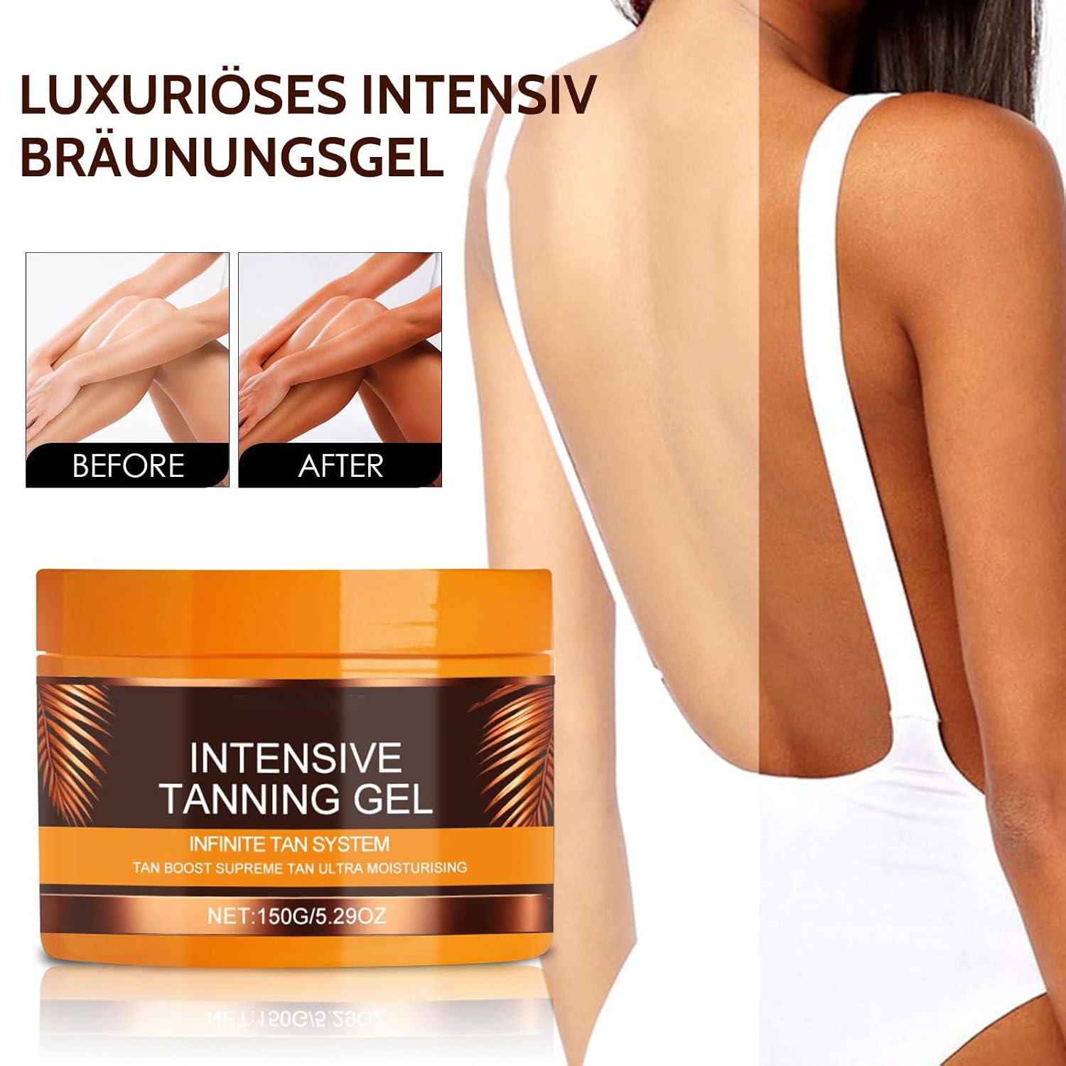 Shefave Intensiv Braeunungsgel Karottenoel Selbstbraeuner 150g