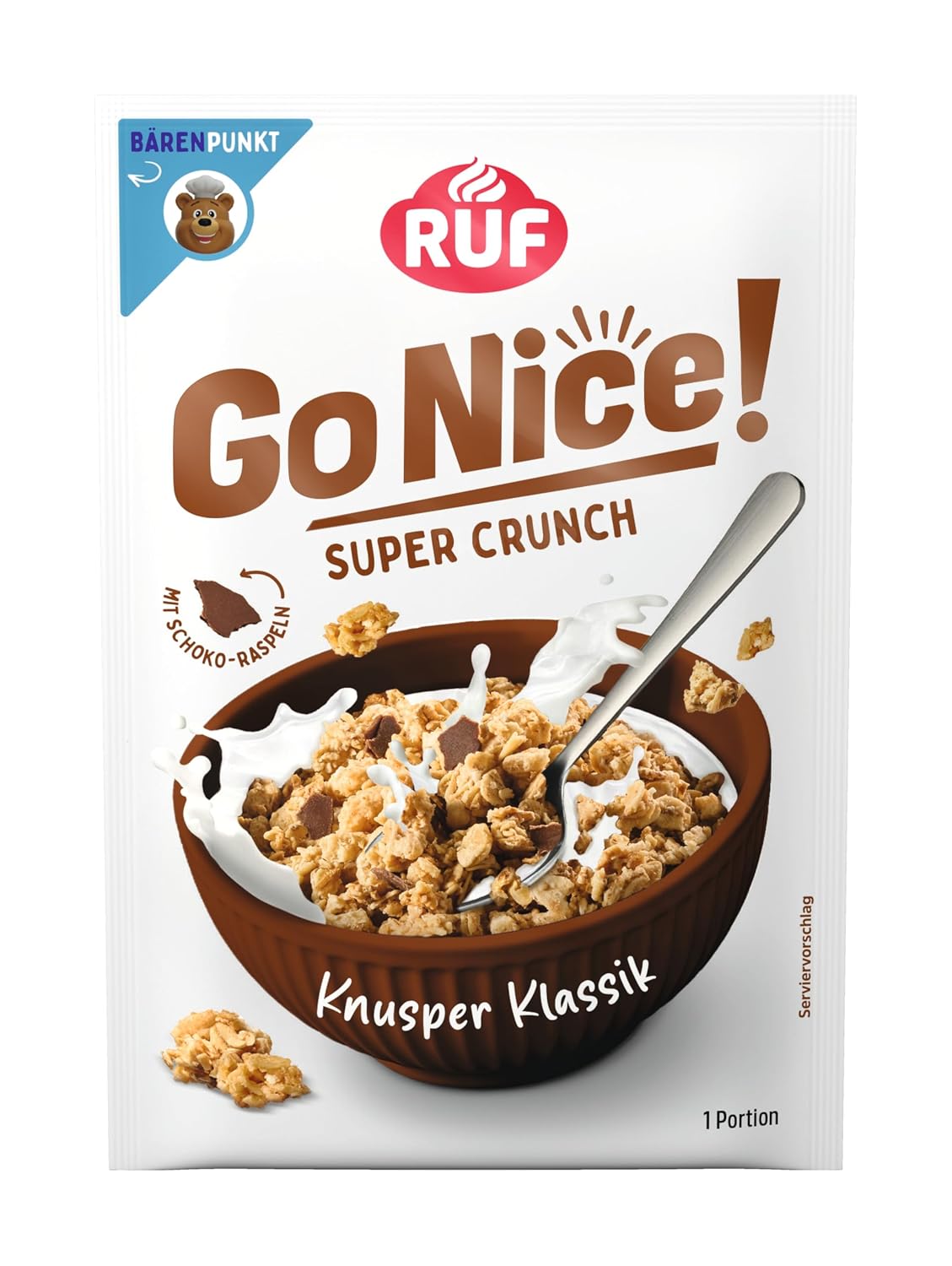 RUF Gonice Erdbeere White Choc Muesli Haferflocken