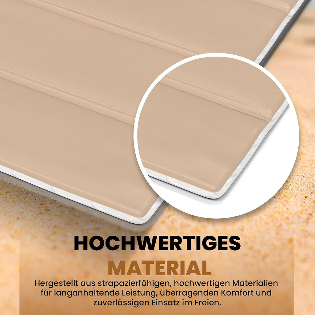 StarK Strandmatte 4in1 faltbar 190x60 cm Wasserhaengematte Pool Gartenliege SkyBl