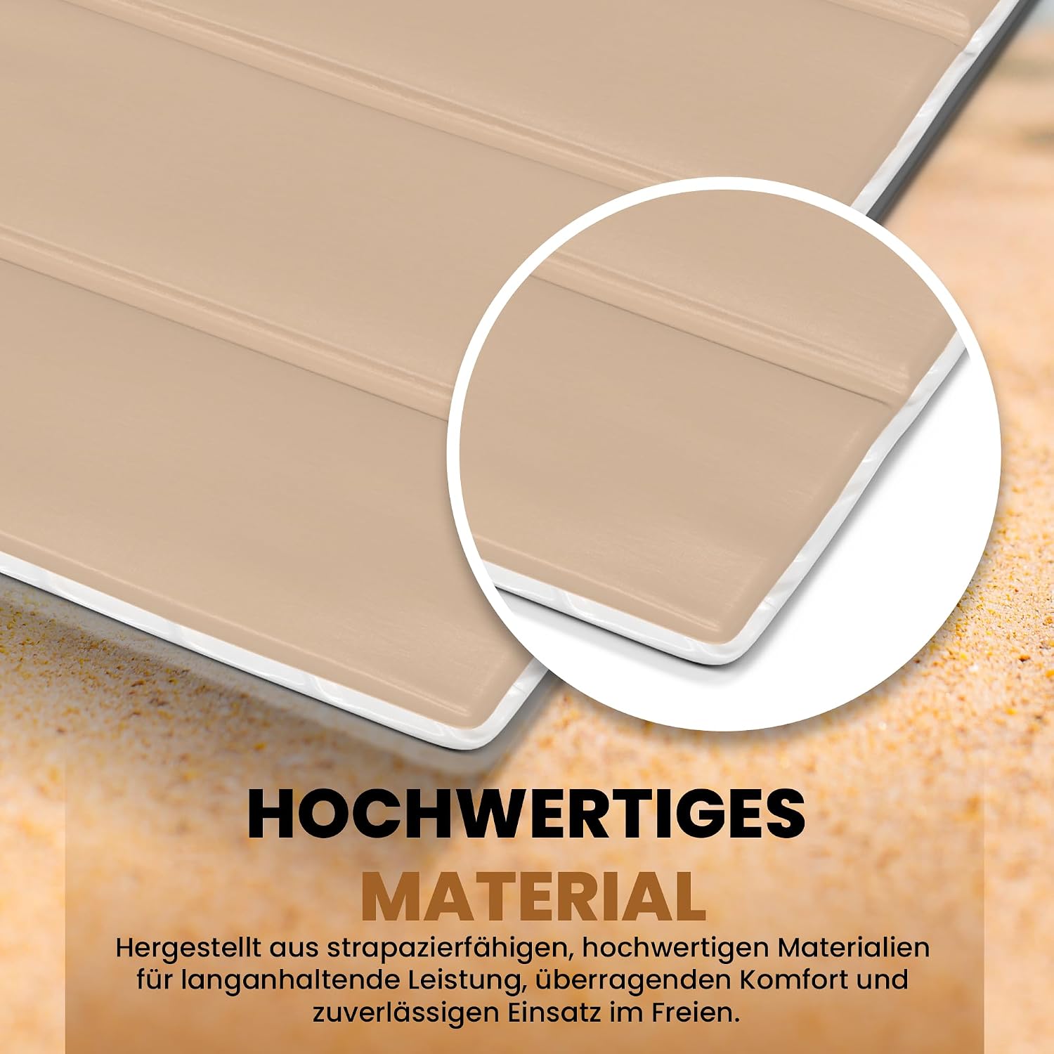 StarK Strandmatte 4in1 faltbar 190x60 cm Wasserhaengematte Pool Gartenliege SkyBl