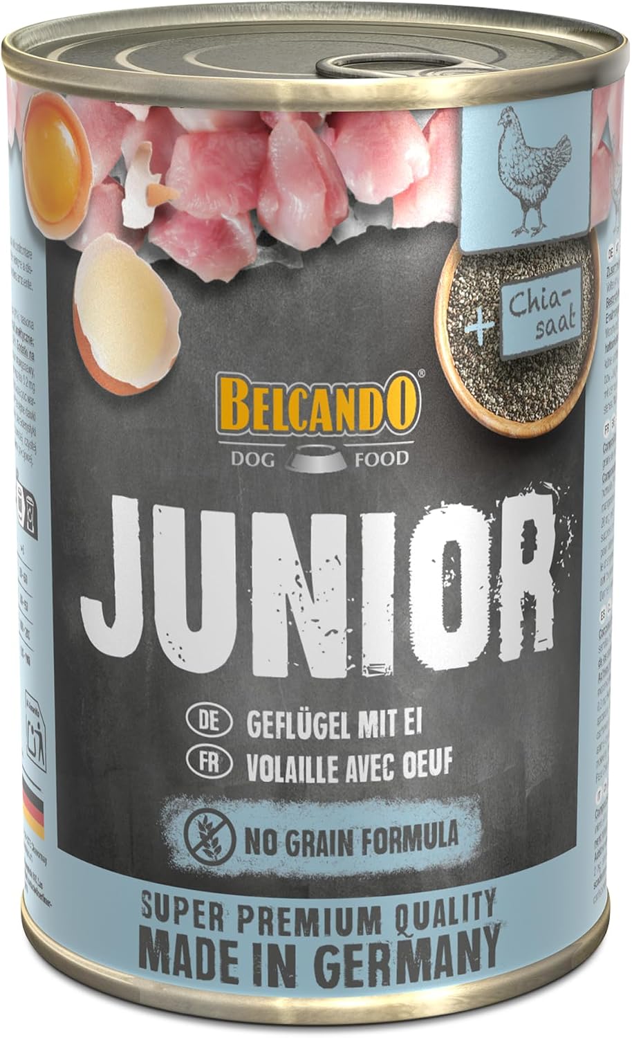 Belcando Junior Nassfutter Gefluegel mit Ei 6x400g Hundefutter
