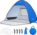 Glymnis Pop-up Strandmuschel Strandzelt UV50+ mit Reissverschlusstuer Windschutz B
