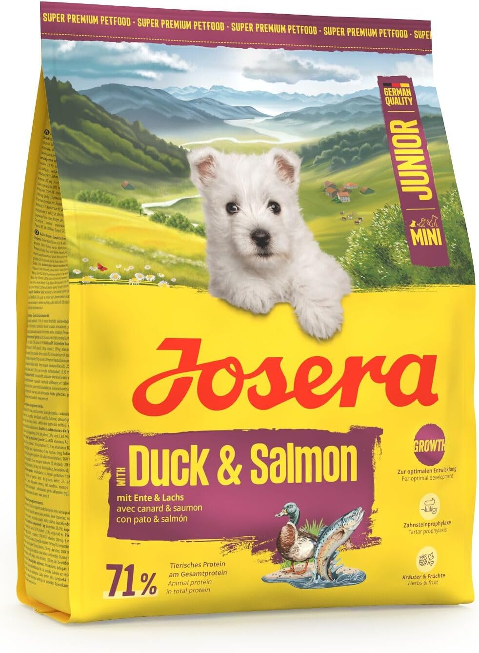 JOSERA Puppy Box Mini Junior Ente & Lachs 6-teilig Trockenfutter Welpen