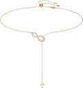 Swarovski Hyperbola Halskette Damen Schmuck Kristall Anhaenger Silber