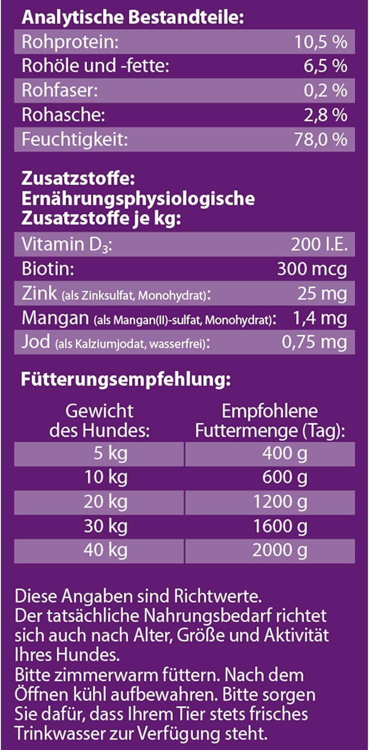 Dehner Lieblinge Hundefutter Senior Lamm & Geflügel (6x800g)