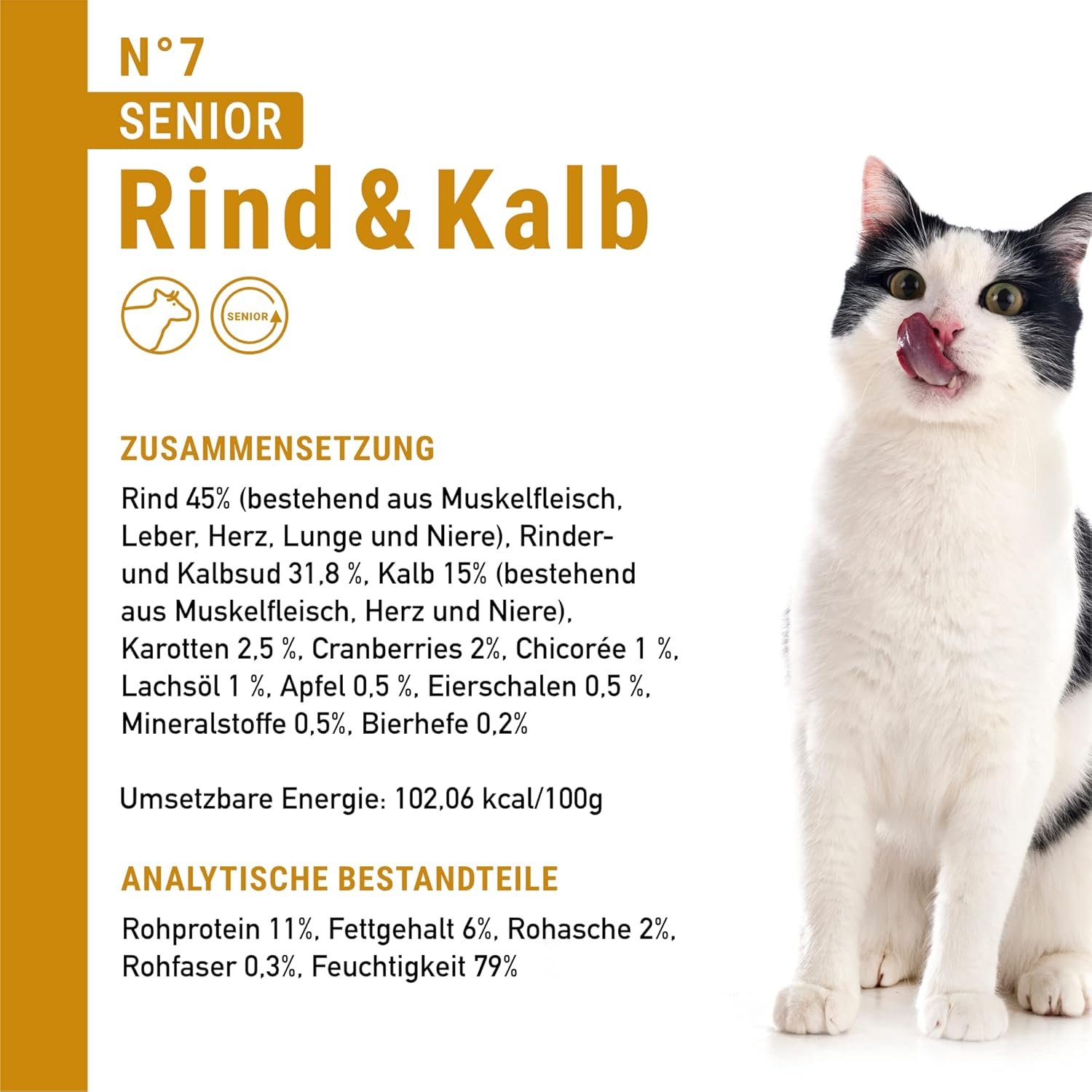 catz finefood Senior Collection Katzenfutter nass 6x200g getreidefrei