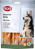 TRIXIE Denta Fun Chicken Chewing Rolls Hundeleckerli Zahnpflege Snack