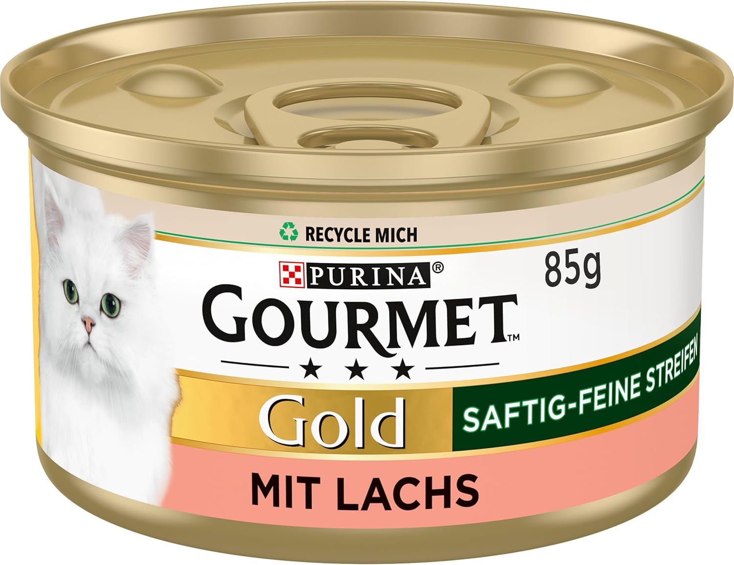Gourmet Gold Katzen Nassfutter saftig-feine Streifen mit Huhn 12x85g
