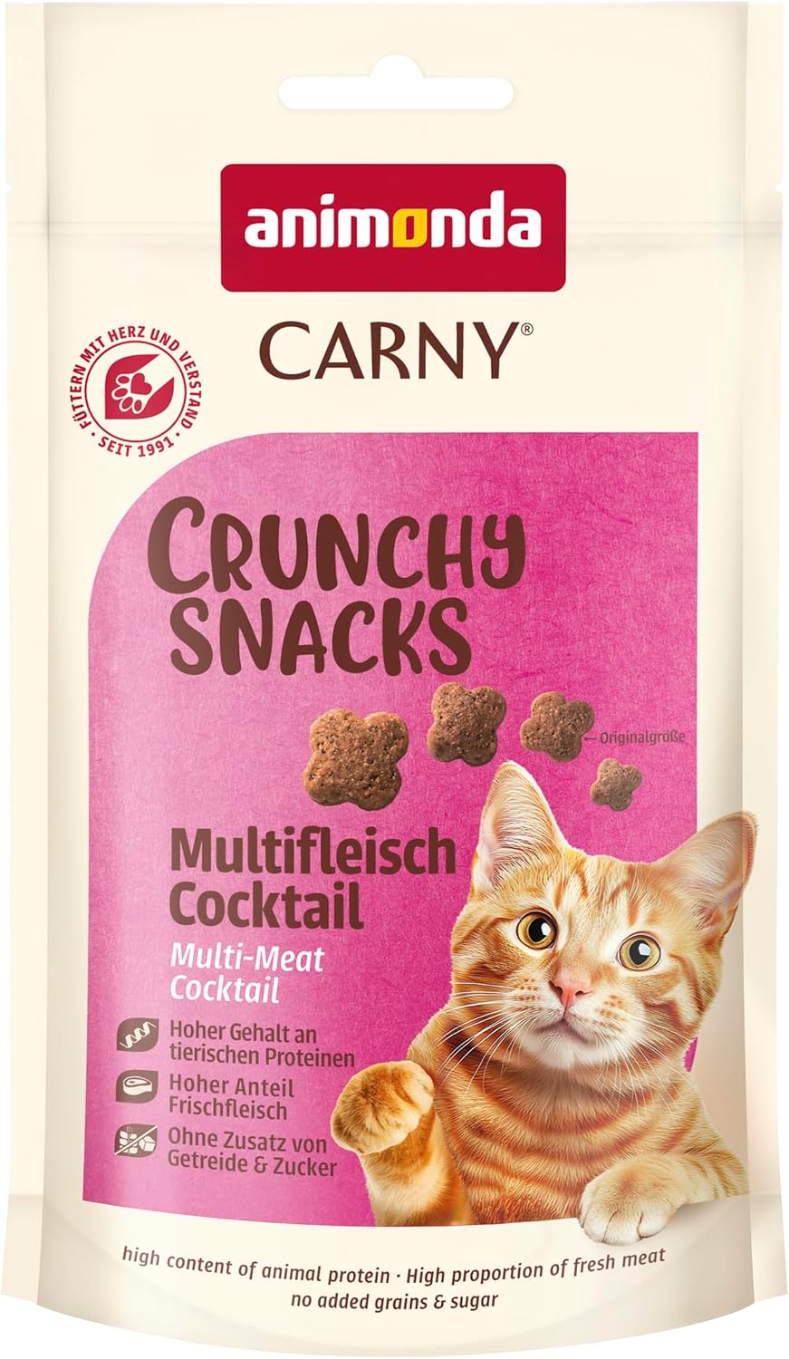 animonda Carny Crunchy Snacks Katzen Leckerli Multifleisch Cocktail 10x50g versc