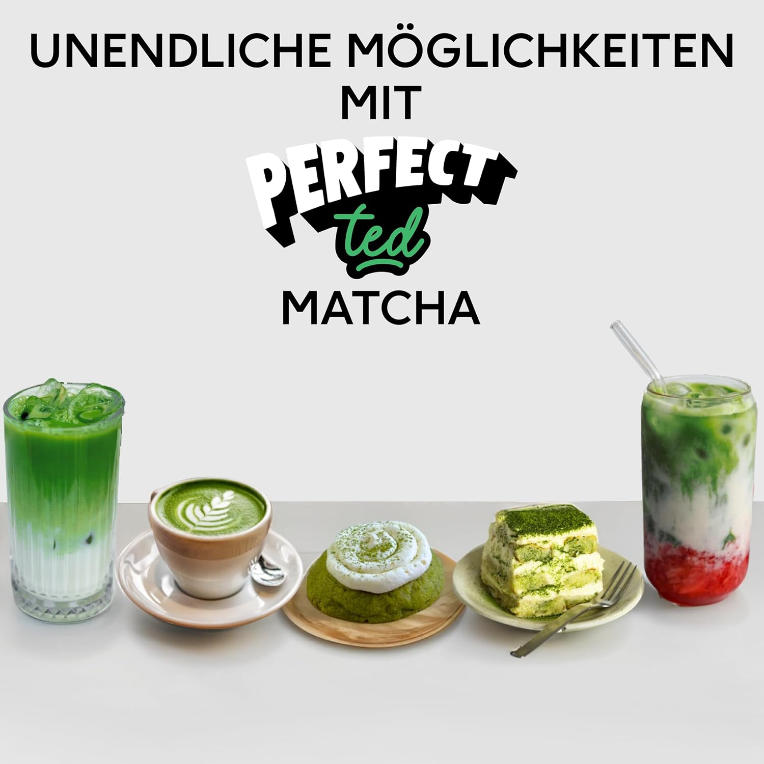 Perfect Ted Matcha Pulver Vanille Japanischer Tee verschiedene Sorten