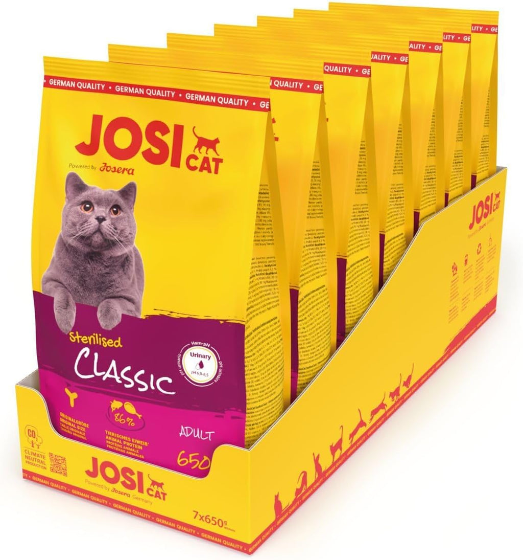 JosiCat Sterilised Classic Katzenfutter fettarm verschiedene Sorten