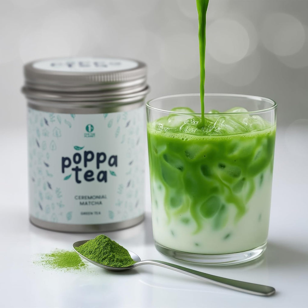 Poppatea Ceremonial Matcha Tee Pulver Japan verschiedene Sorten