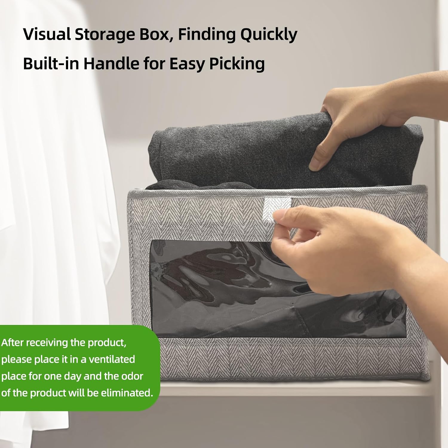 Schrank Organizer 2er Set 40×30×20 cm Aufbewahrungsbox faltbar
