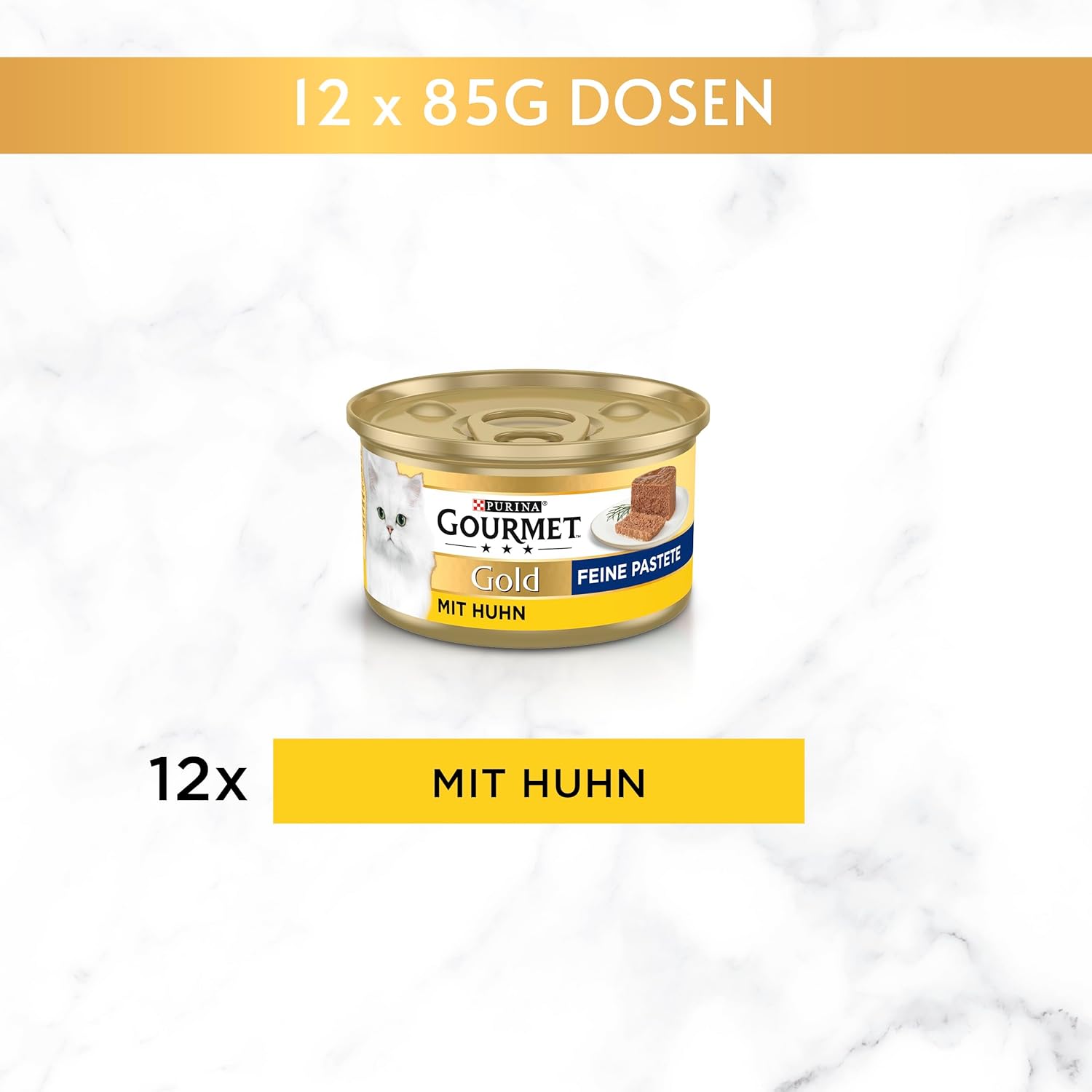 Gourmet Gold Feine Pastete Katzenfutter verschiedene Sorten 12er
