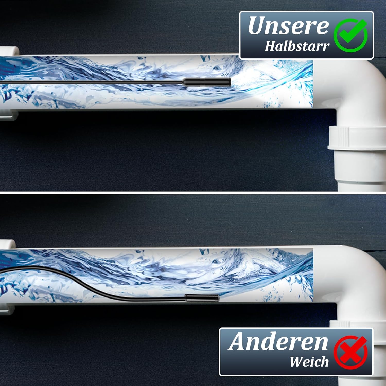 Ennovor Endoskopkamera 1920 HD wasserdicht IP67 5m-10m mit 8 LED fuer Android Tab