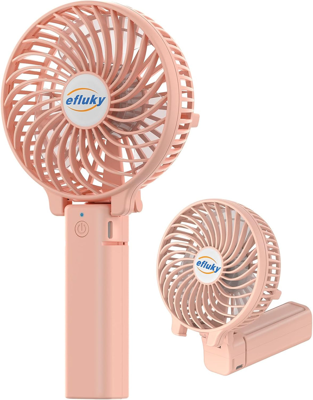 efluky faltbarer USB Handventilator wiederaufladbar tragbar Mini Ventilator