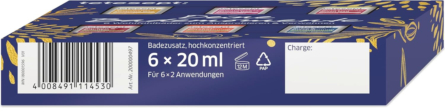 Tetesept Baeder Geschenkset 6 x Badezusatz Probierset Bademomente