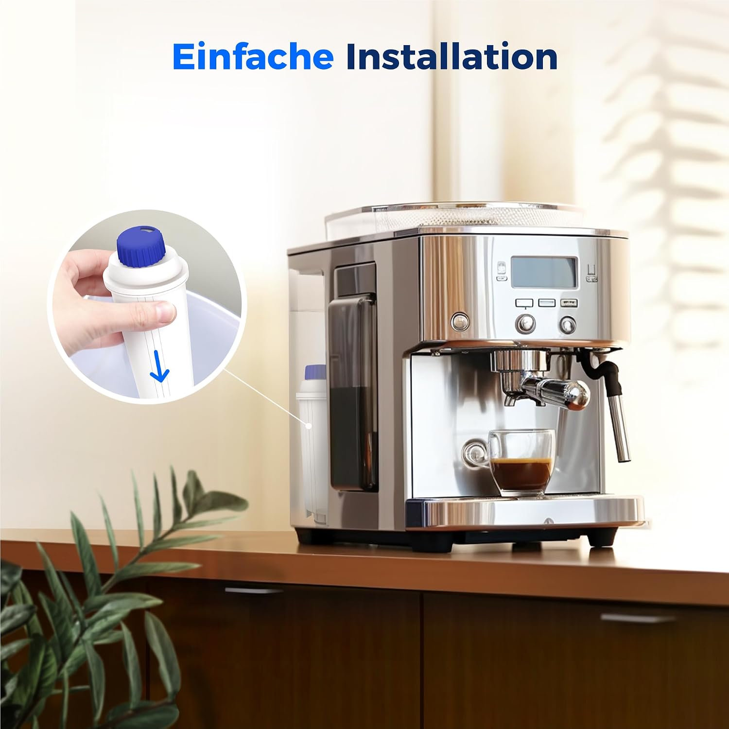 Waterdrop 6x Filterkartusche kompatibel mit De'Longhi DLSC002 Magnifica