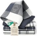 Livinease Geschirrtuecher 5er Set 100% Baumwolle 70×50 cm Grau saugfaehig