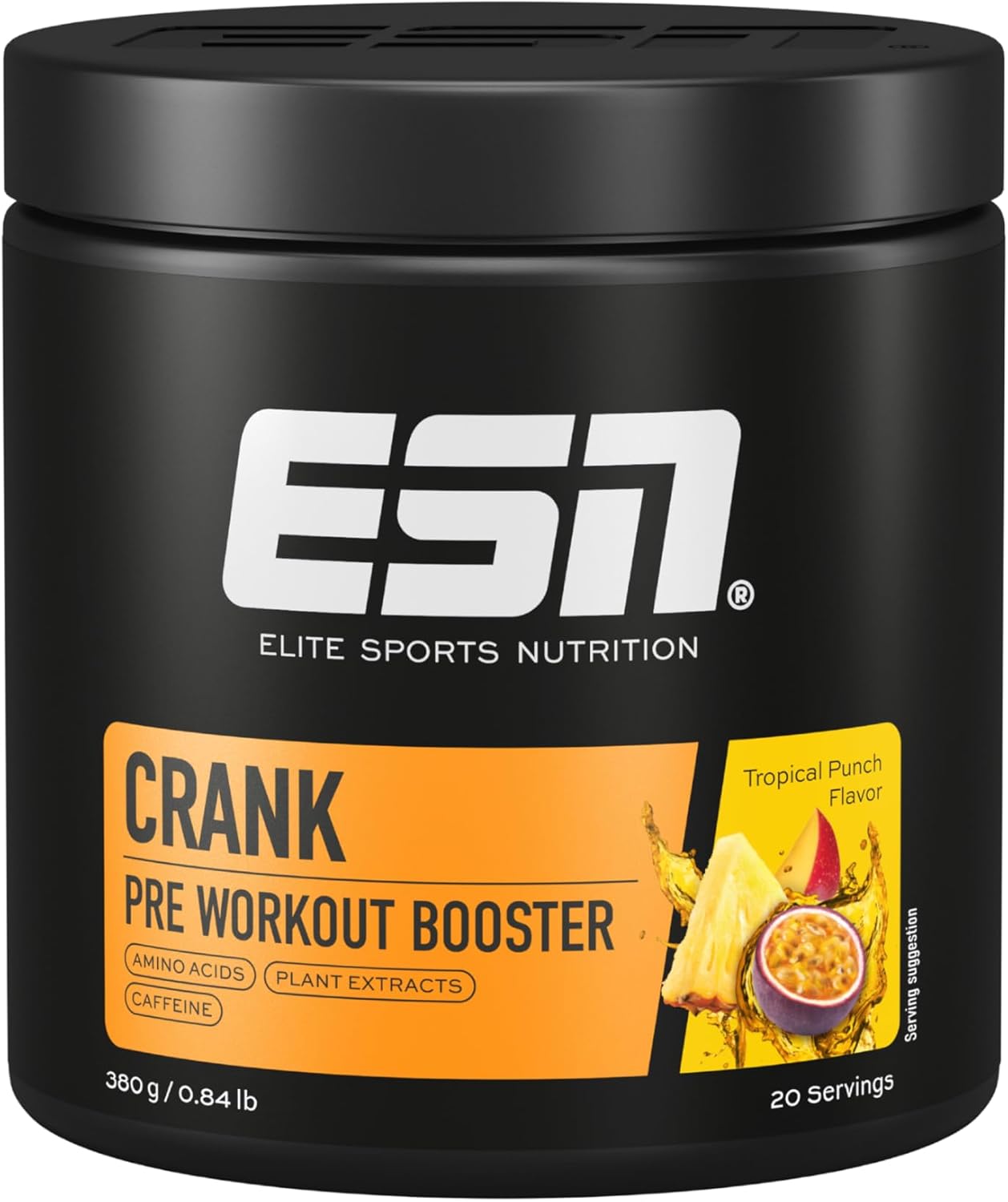 ESN Crank Pre Workout Pulver Fresh Berry Juice Koffein vegan verschiedene