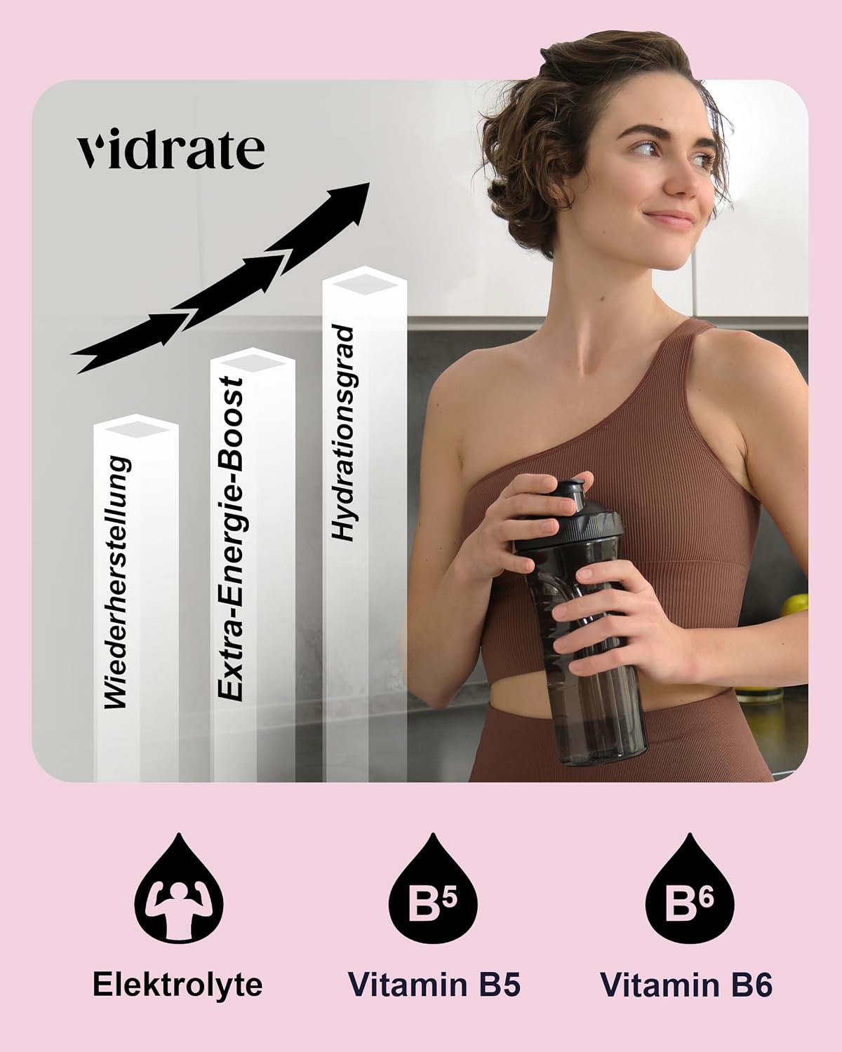Elektrolyte isotonisches Getraenkepulver ohne Zucker Sport Hydration Vitamine ver