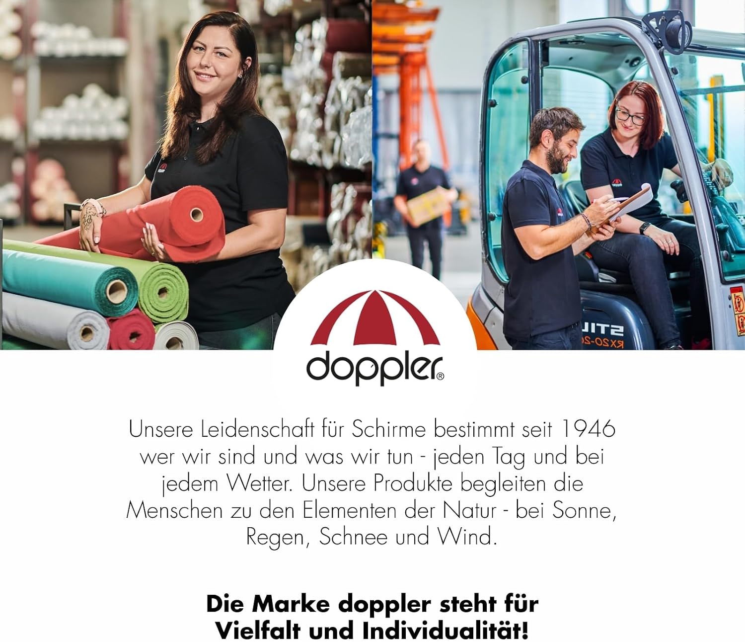 Doppler Strandschirm 200 cm hoehenverstellbar knickbar mit UV-Schutz