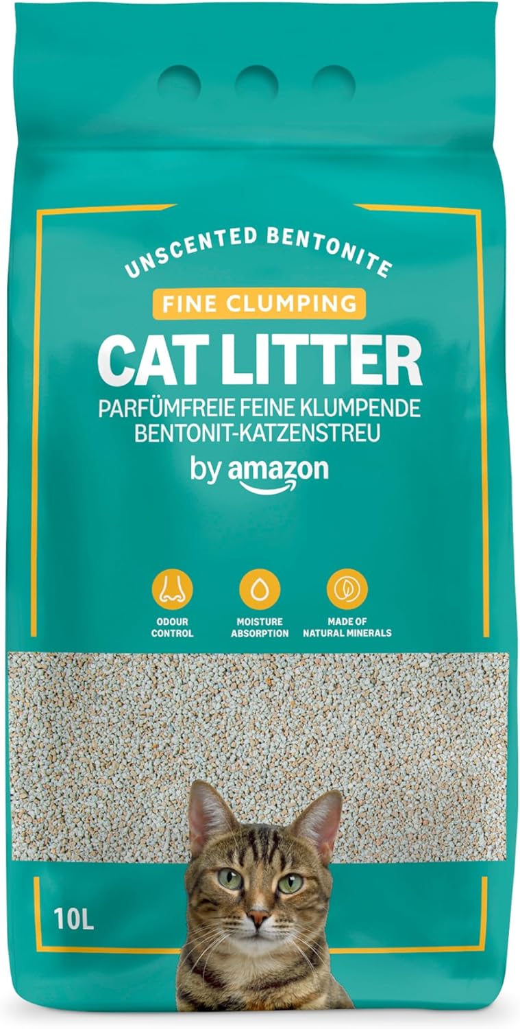 by Amazon Katzenstreu 10L fein klumpend geruchsneutral für Katze