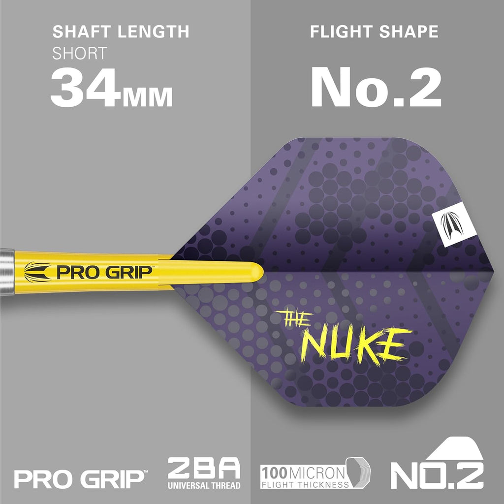 Target Luke Littler Steel Tip Darts Set Nuke Player Edition