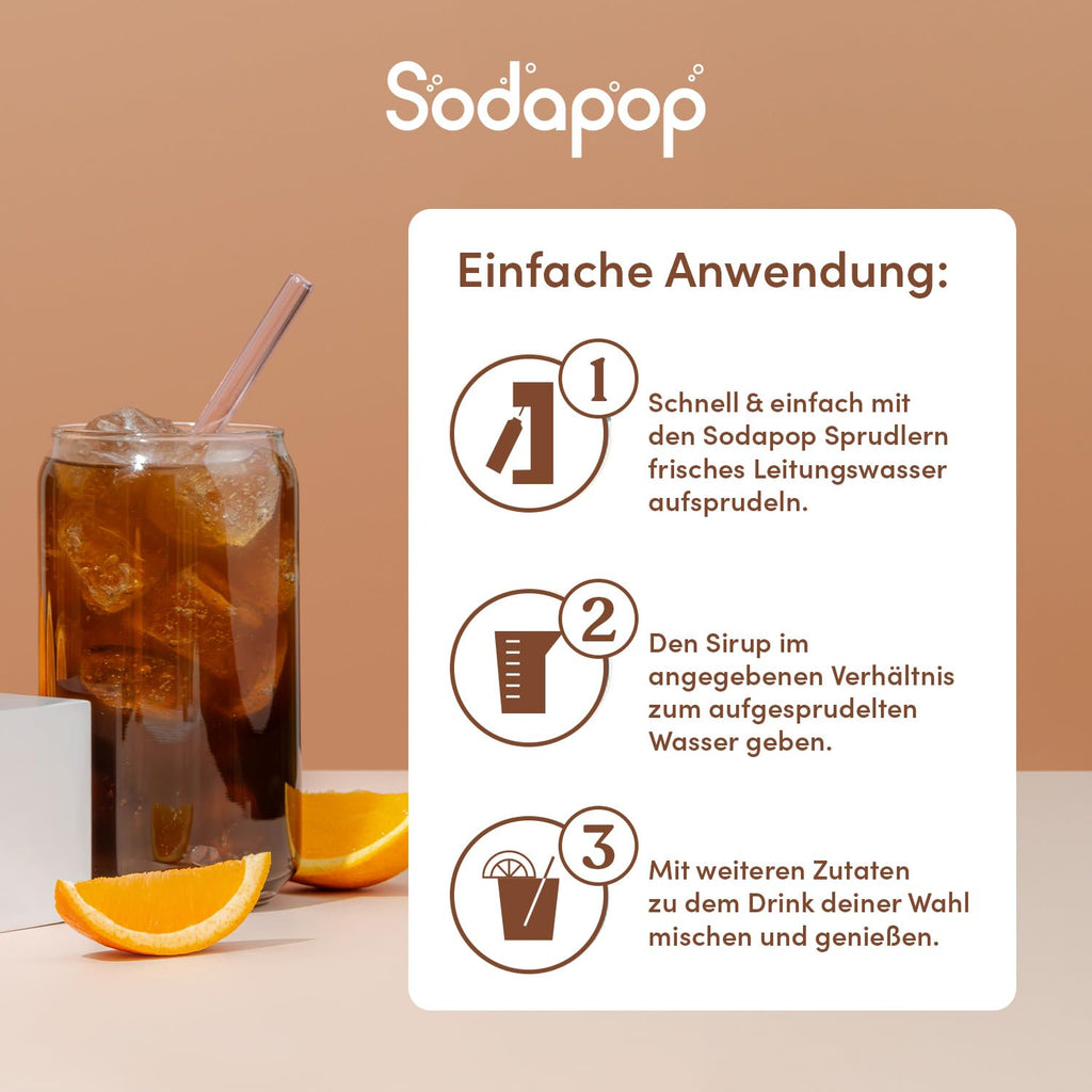 Sodapop Sirup Afri Cola 500 ml fuer 10 Liter Fertiggetraenk
