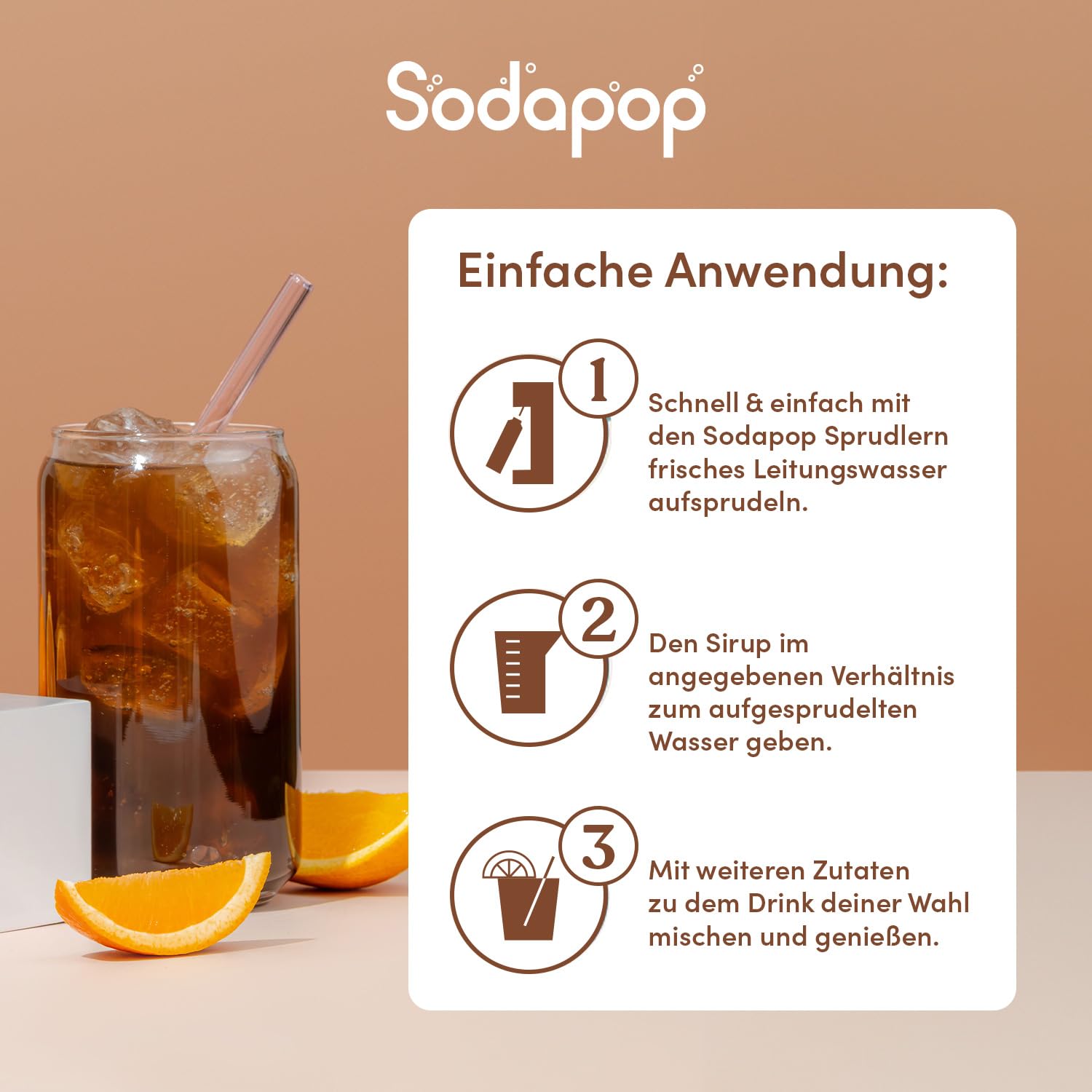 Sodapop Sirup Afri Cola 500 ml fuer 10 Liter Fertiggetraenk