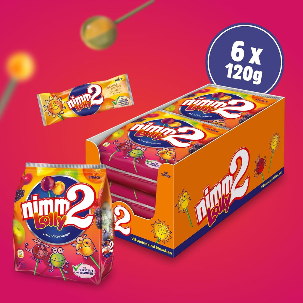Nimm2 Lolly Frucht Lutscher Mix Fruchtlutscher