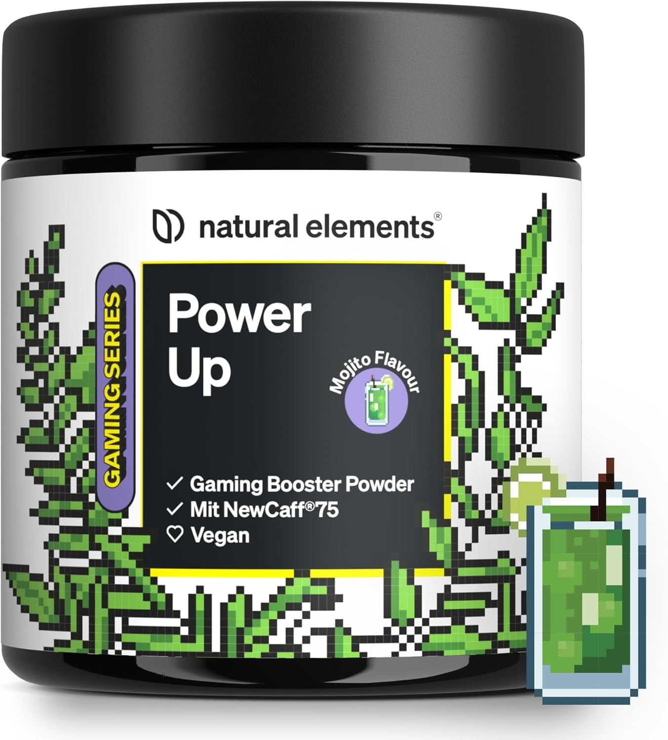 Elements Power Up Mojito Gaming Booster Pulver 40 Drinks mit Koffein verschieden