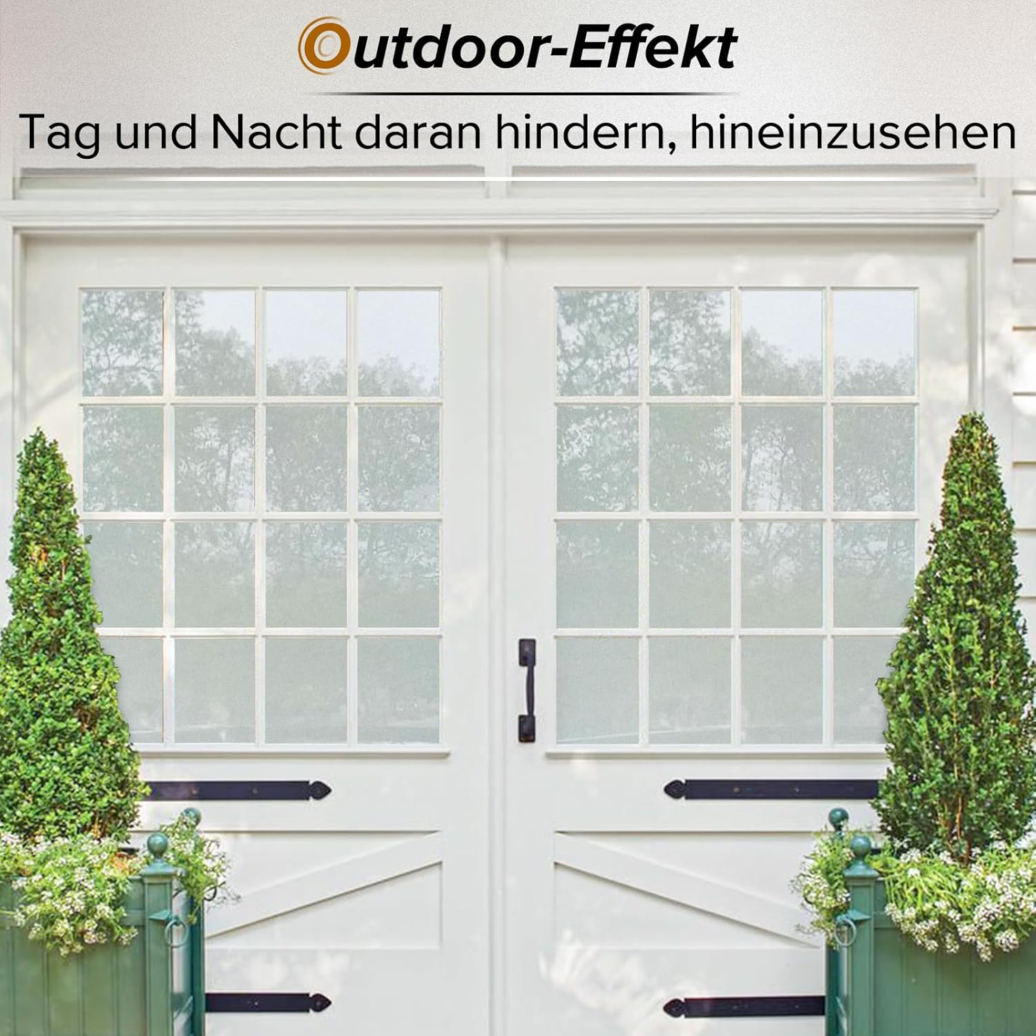 rabbitgoo Sonnenschutzfolie Silber 90x200 cm Fensterfolie Hitzeschutz 120cm-1000