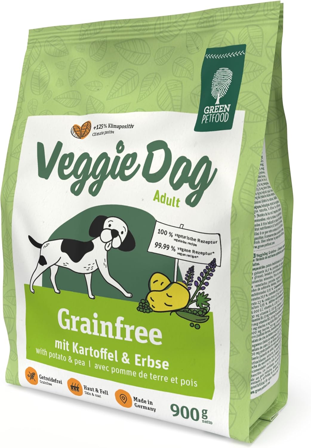 Green Petfood VeggieDog Adult vegetarisches Trockenfutter Kartoffel Erbse -1