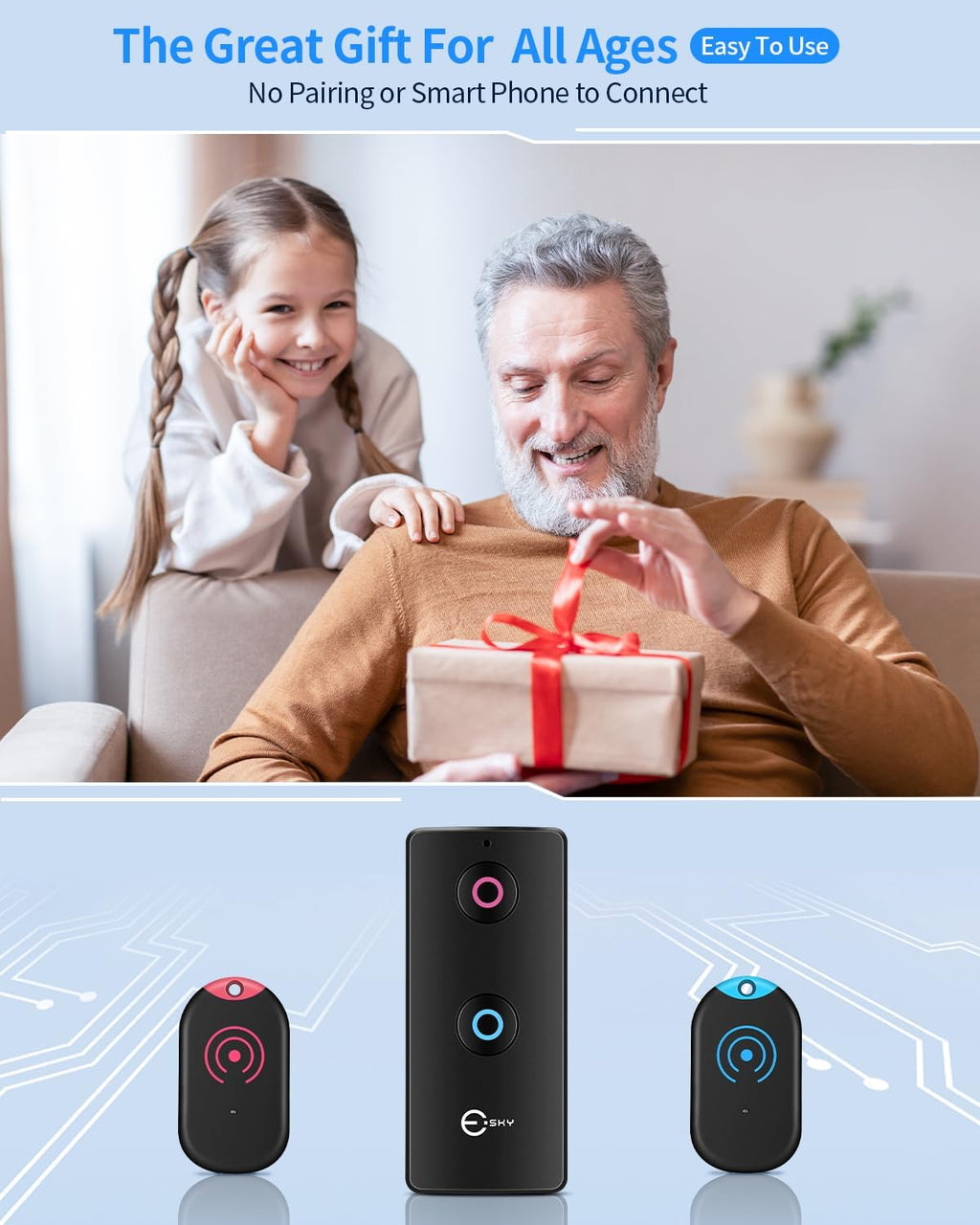 Ultra Slim Schluesselfinder 80 dB 2 Empfaenger Key Finder fuer Schluessel