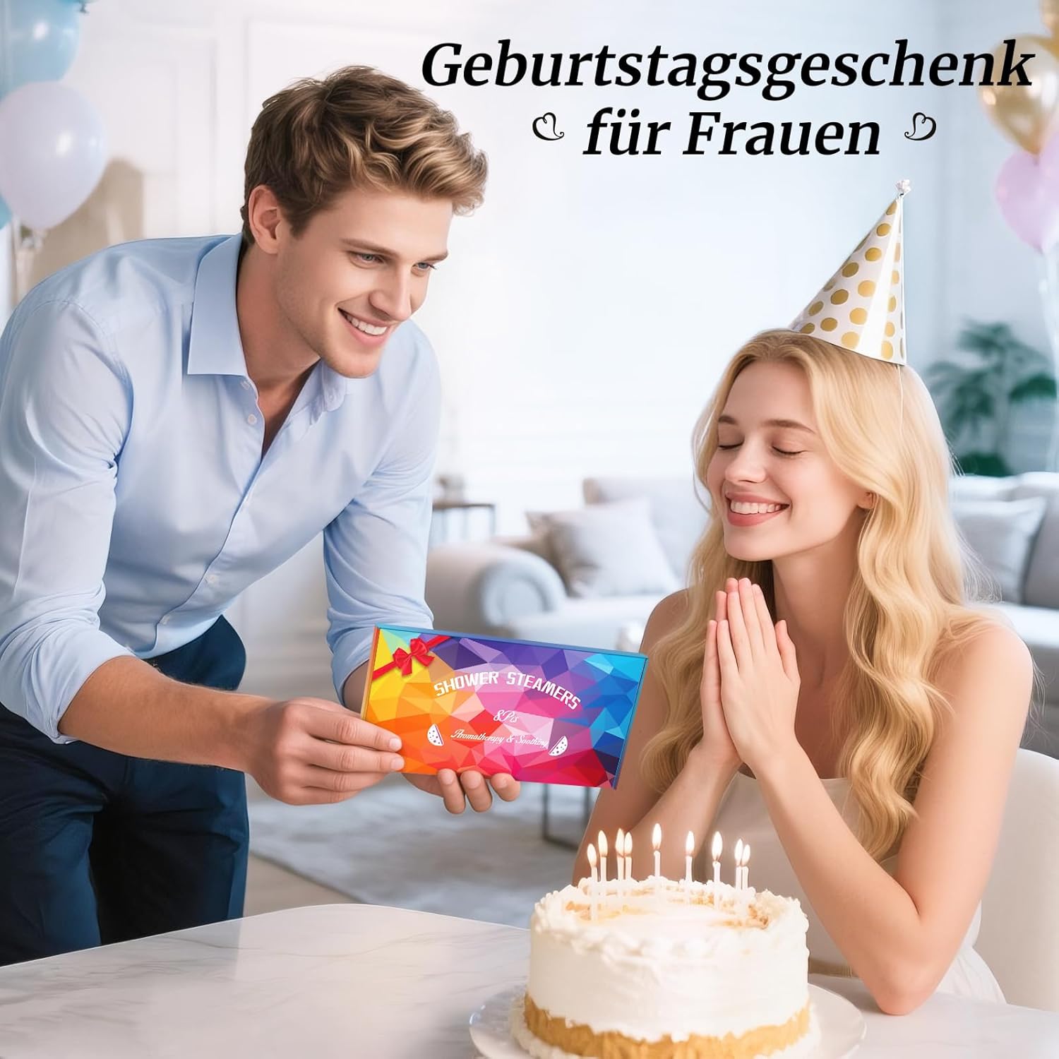 Linkax Aromatherapie Duschdampfbomben Geschenkset 8 Stueck