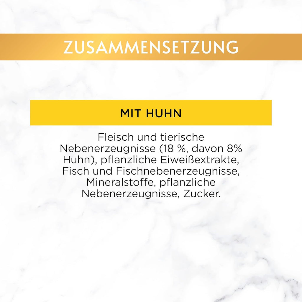 Gourmet Gold Katzen Nassfutter saftig-feine Streifen mit Huhn 12x85g