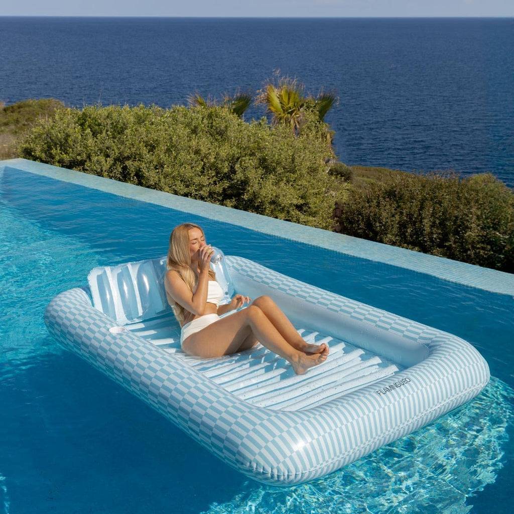 Flamingueo Luftmatratze 205x140x38 cm Schwimmmatratze Wasserhaengematte
