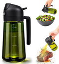 2in1 Oelsprueher 470 ml mit UV-Schutz fuer Kochen Grill Heissluftfritteuse