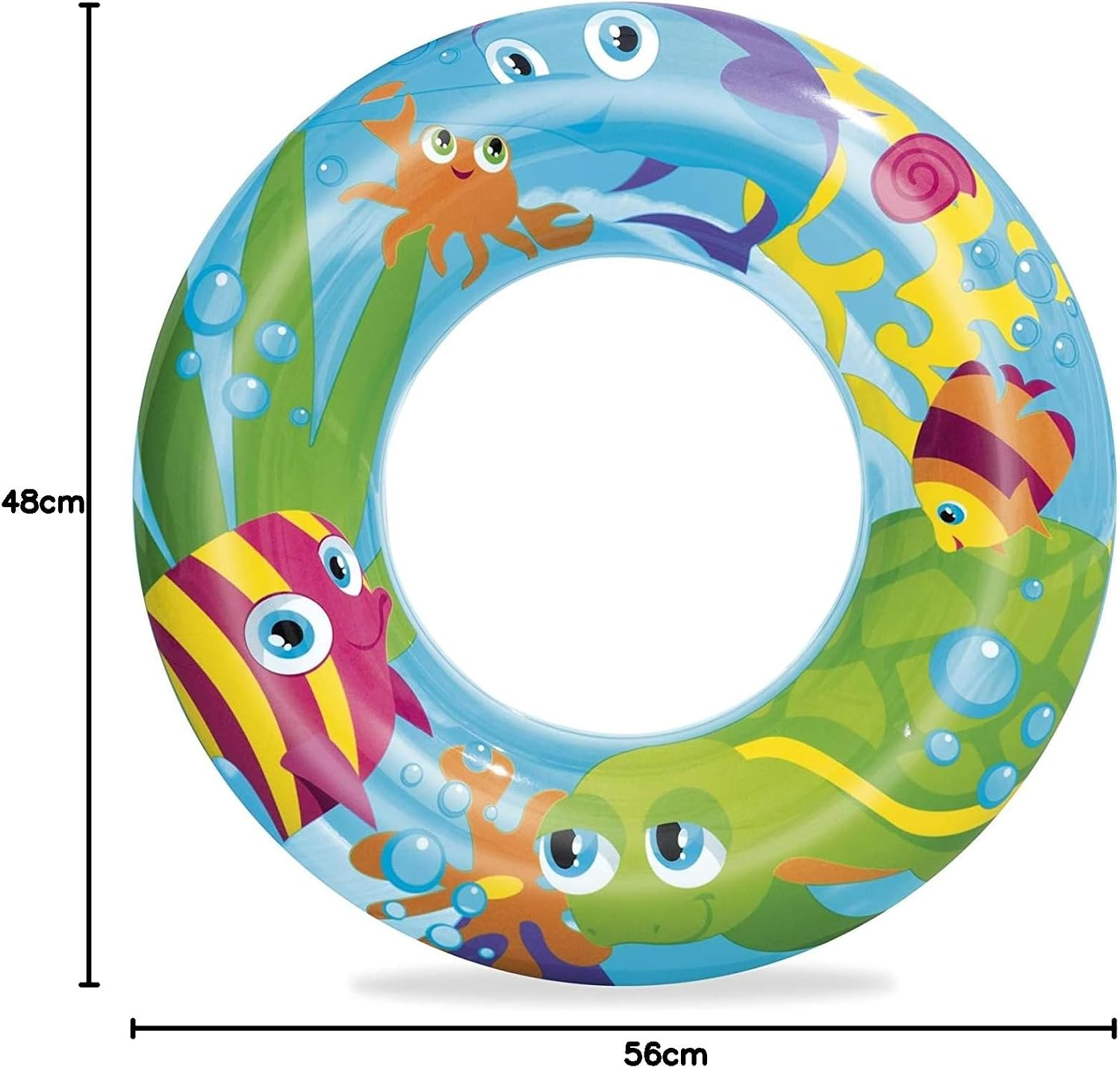 Bestway Schwimmring Aquarium 56 cm multicolor, sortiert, Einheitsgroesse