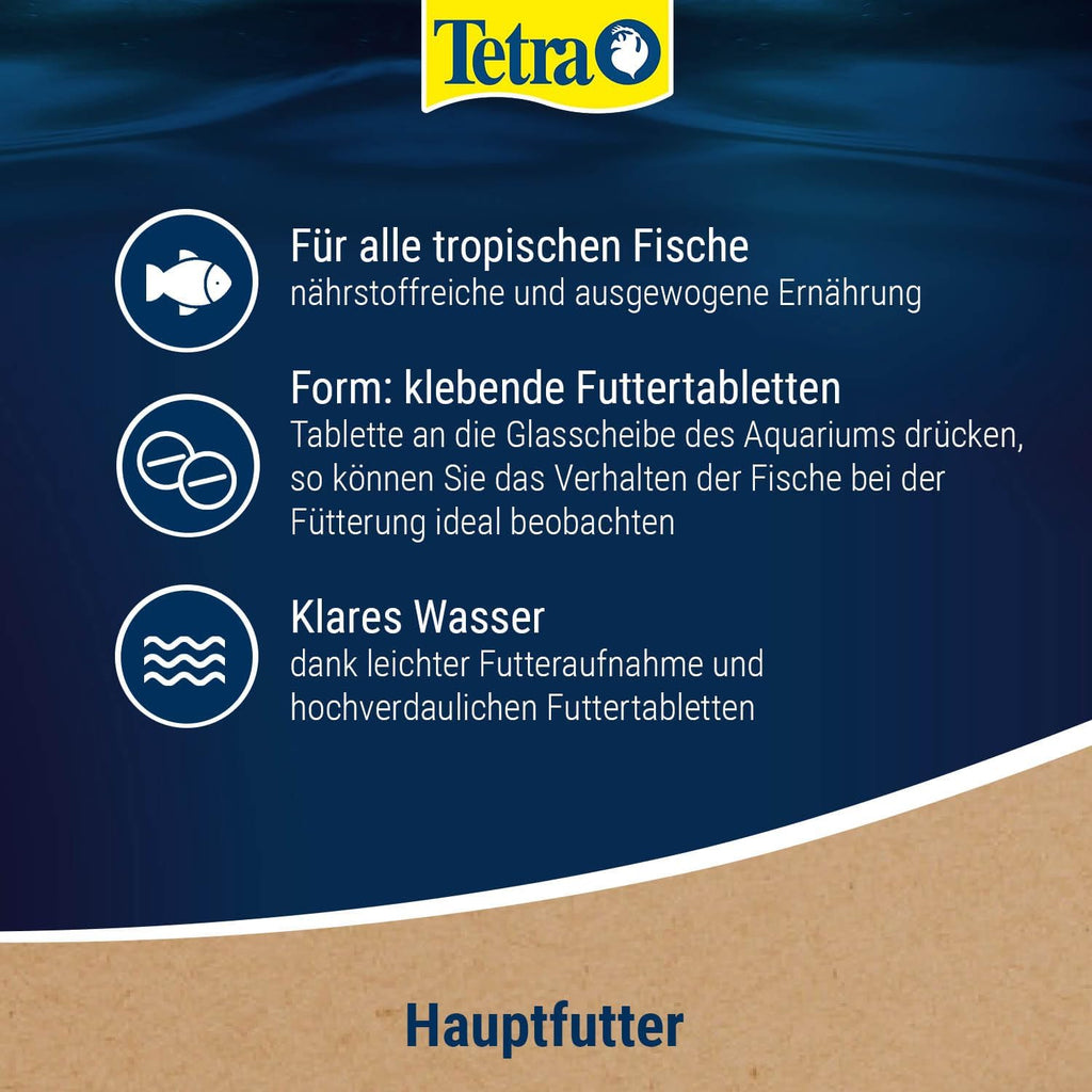 Tetra FunTips Futtertabletten fuer Aquariumscheibe - Haftfutter fuer Zierfische