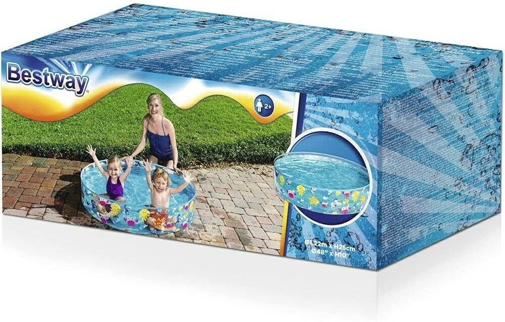 Bestway Planschbecken Sparking Sea 122 x 25 cm rund BW55028