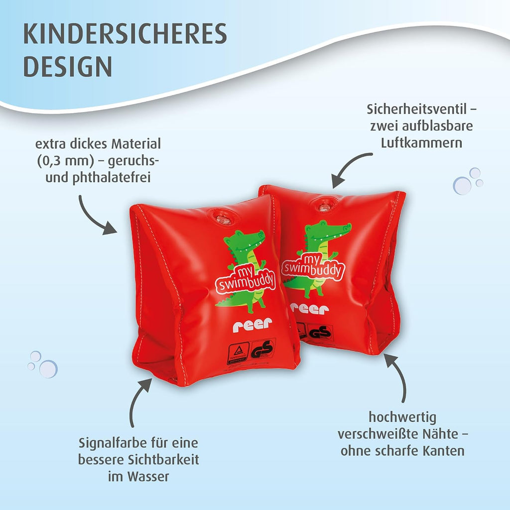 reer MySwimBuddy Schwimmfluegel Schwimmhilfe Baby Kleinkind 11-30 kg