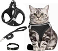 Verstellbares Katzengeschirr mit Leine, ausbruchsicher, reflektierend XS-M
