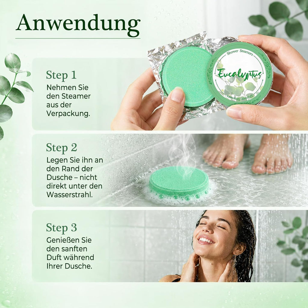 Linkax Aromatherapie Duschdampfbomben Geschenkset 8 Stueck