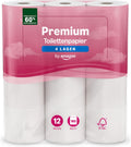 Toilettenpapier 4-lagig 12 Rollen weich Haushaltspapier