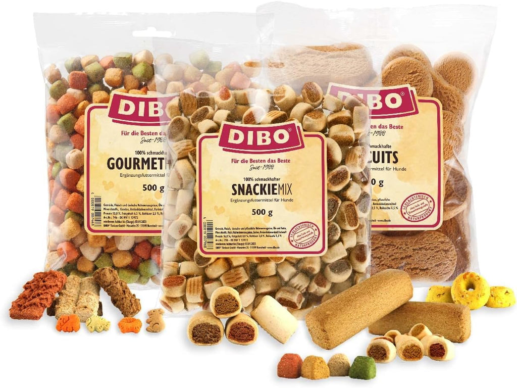 Snackie-Mix - Beutel, Backwaren als gesunde, natürliche Ernährung für Hunde