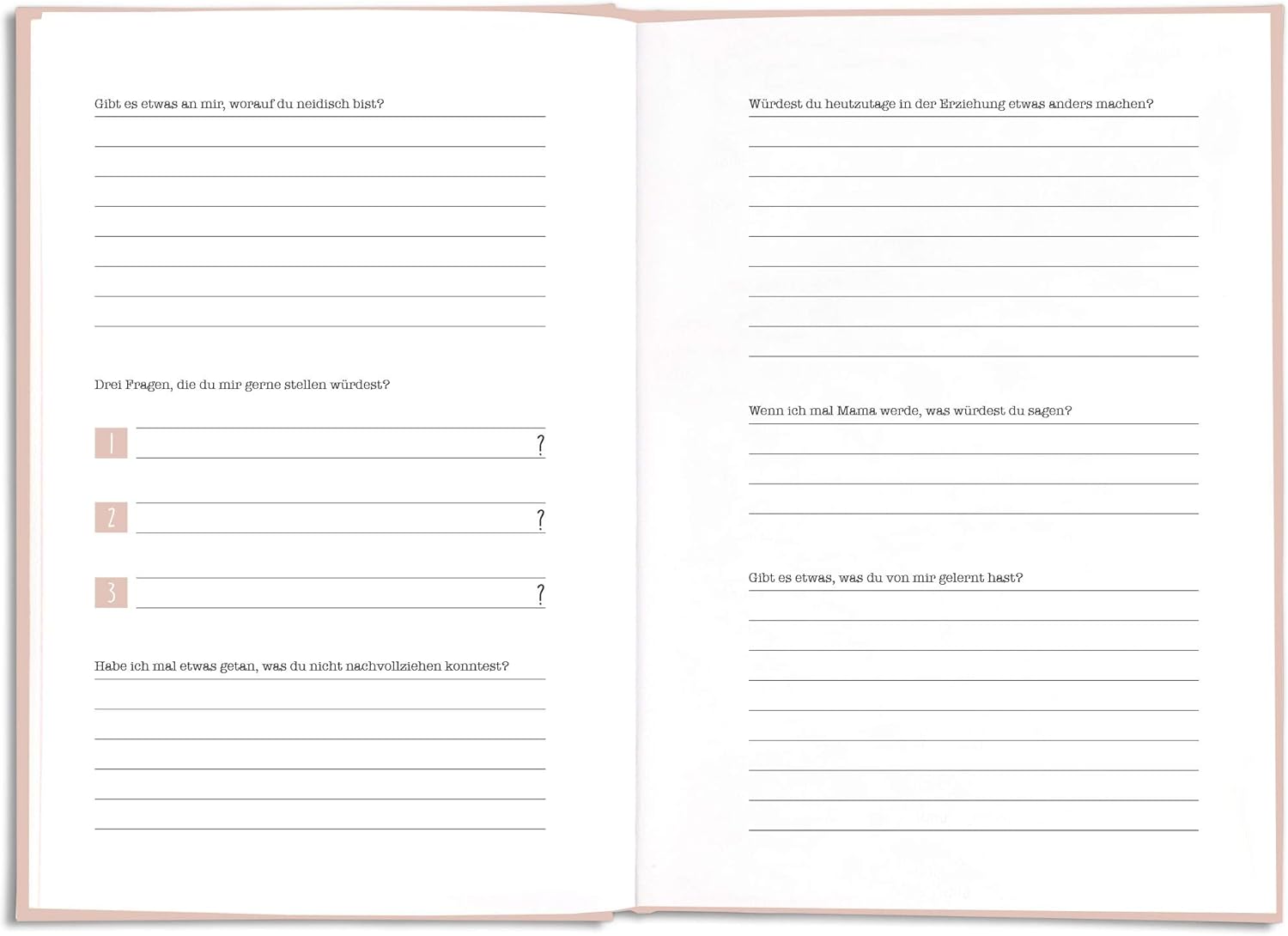 Muetter Ausfuellbuch Erinnerungsbuch persoenliches Fragebuch Geschenkidee Groesse Deu