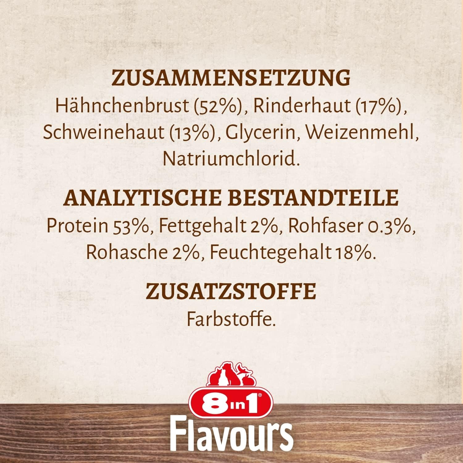 8in1 Hunde Kaustangen Triple Flavour Beutel 3er Pack