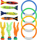 Unterwasser Tauchspielzeug Set 11tlg Tauchringe Torpedo Pool Kinder 4-12 Jahre
